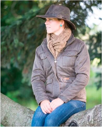 Outback Trading Company Women's 1497 River Guide UPF 50 Waterproof Breathable Outdoor Cotton Oilskin Hat in Kuwait