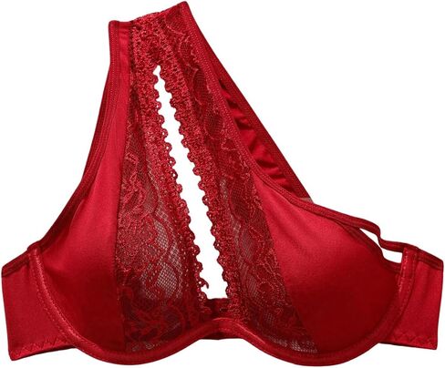SOLY HUX Women's Contrast Lace Bras One Shoulder Cut Out Underwire Bra Bralettes in Saudi Arabia