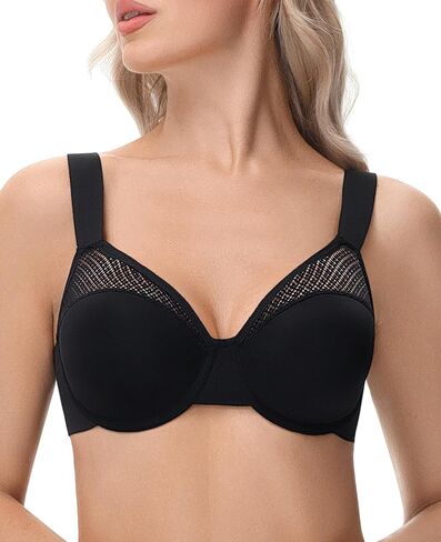 Minimizer Bras for Women Full Coverage Plus Size T-Shirt Bra with Underwire Support for Heavy Breast in Kuwait