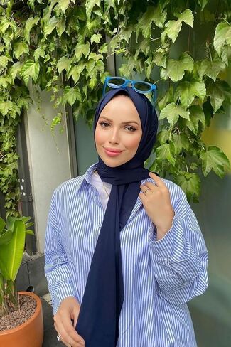 Instant Hijab Scarf for Women – Soft, No-Iron, No-Pins, Ready-to-Wear Hijab – Stretchy & Lightweight Polyester Fabric in Saudi Arabia