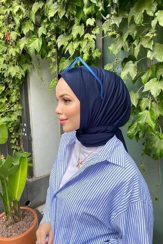 Instant Hijab Scarf for Women – Soft, No-Iron, No-Pins, Ready-to-Wear Hijab – Stretchy & Lightweight Polyester Fabric in Saudi Arabia