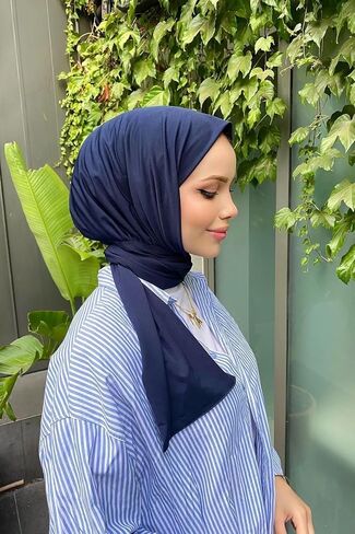 Instant Hijab Scarf for Women – Soft, No-Iron, No-Pins, Ready-to-Wear Hijab – Stretchy & Lightweight Polyester Fabric in Saudi Arabia