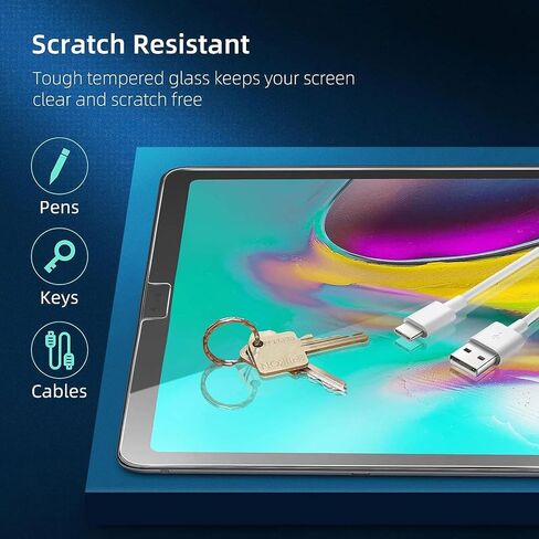 NEW'C [2 Pack Designed for Samsung Galaxy Tab A9 8.7 Inch Screen Protector Tempered Glass, Bubble Free, Ultra Resistant in Saudi Arabia