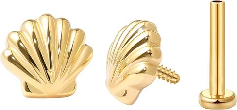 شل المعجبين shpaed back flat repring for helix Charilage Conch tragus stud strid strid in Kuwait