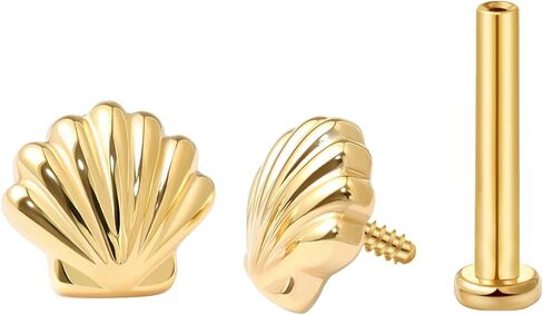 شل المعجبين shpaed back flat repring for helix Charilage Conch tragus stud strid strid in Kuwait