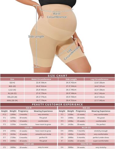 Peauty Seamless Maternity Shapewear & Underwear 2-in-1, Non-Roll Edge Pregnancy Shorts Essentials (S-3XL) in Kuwait
