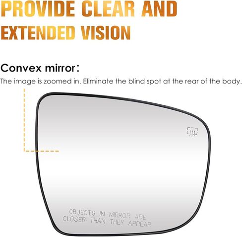 يناسب الزجاج المرآة اليمنى للركاب من أجل نيسان لمورانو 15-2023 ، ل Pathfinder 2017-19 ، لاستبدال Rogue 2014-2019 لـ 963654ba1a ، ث/O Auto Dimming in Kuwait