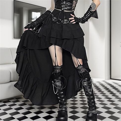Gothic Skirts for Women Punk Rave Y2k Emo Fairy Grunge Goth Steampunk in Kuwait