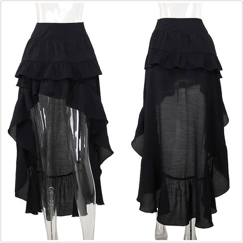 Gothic Skirts for Women Punk Rave Y2k Emo Fairy Grunge Goth Steampunk in Kuwait