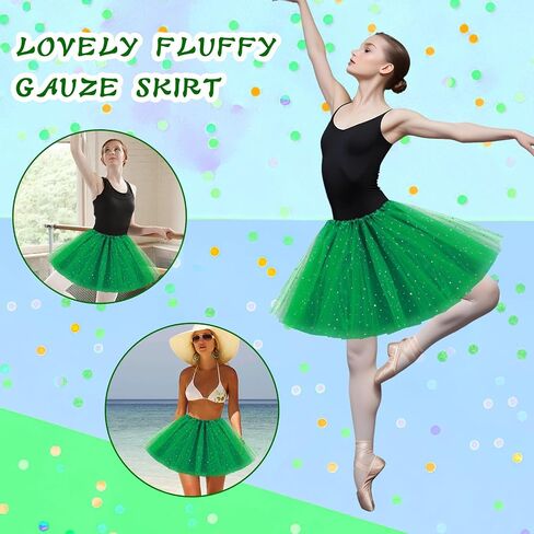 Yolev Tutu for Women Adults Tulle Skirts with Sequin Stars 3 Layered Tulle Ballet Bubble Skirt in Saudi Arabia