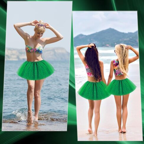 Yolev Tutu for Women Adults Tulle Skirts with Sequin Stars 3 Layered Tulle Ballet Bubble Skirt in Saudi Arabia