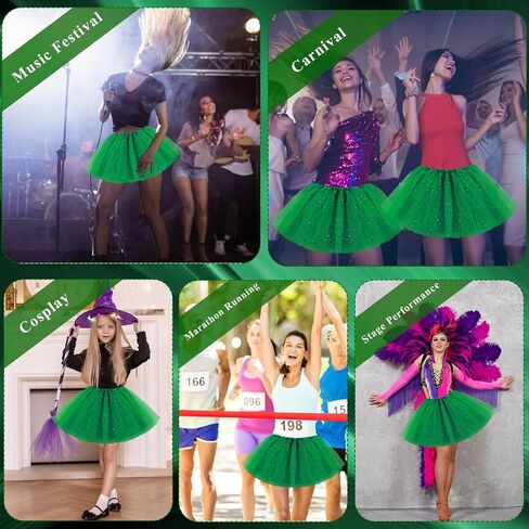 Yolev Tutu for Women Adults Tulle Skirts with Sequin Stars 3 Layered Tulle Ballet Bubble Skirt in Saudi Arabia