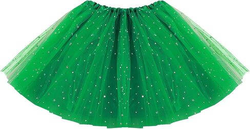 Yolev Tutu for Women Adults Tulle Skirts with Sequin Stars 3 Layered Tulle Ballet Bubble Skirt in Saudi Arabia