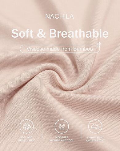 NACHILA Nightgowns for Women-Viscose Made from Bamboo,Long Sleeve Night Shirt Soft Sleepshirt Satin V Neck Sleepwear in Saudi Arabia