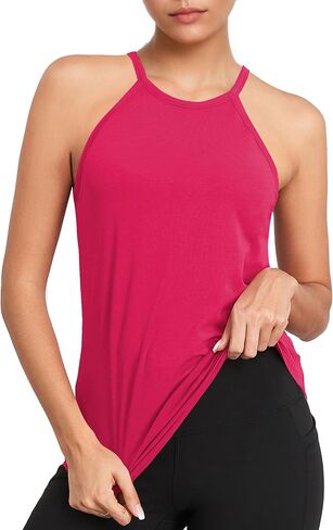 Taipove Women's Tank Top Pima Cotton Open Tops for Women Halter Yoga قمصان صيفية بلا أكمام in Saudi Arabia