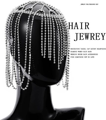 أغطية رأس الحجر الراين Cap عتيقة Crystal Head سلسلة الزفاف زفاف الشعر مجوهرات Gatsby المرأة in Kuwait