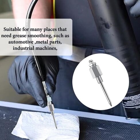 6 Pack Grease Needle Nozzle - Narrow Needle Dispenser with 1/8" NPT Threads - Bearing Grease Injector Needle for Small and Confined Spaces in Saudi Arabia