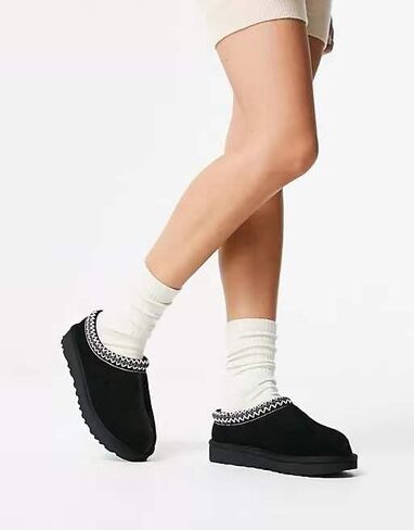 Women's Slipper Slip On For Women Suede Leather Comfy Fur Fleece Lined Short Mini Boot Indoor/Outdoor Tasman Slippers in Saudi Arabia