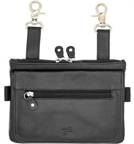 Leather Waist Bags, Black Hip waist Belt Bag,Crossbody Bags Clipon Fanny Pack, Made in Pakistan in Kuwait