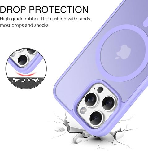 BENTOBEN Compatible with iPhone 16 Pro Case for Magnetic iPhone 16 Pro Phone Case, [Compatible with Magsafe] Slim Translucent Matte Shockproof Bumper Drop Protection Girls Women Boys Cover, Light Pink in Saudi Arabia