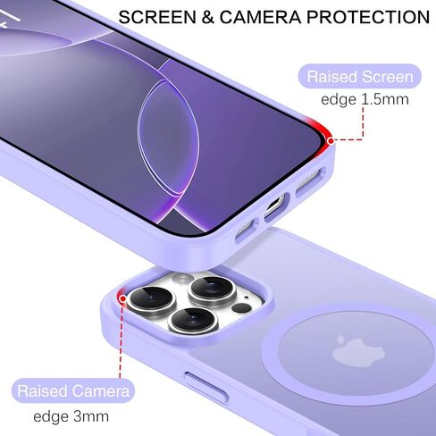 BENTOBEN Compatible with iPhone 16 Pro Case for Magnetic iPhone 16 Pro Phone Case, [Compatible with Magsafe] Slim Translucent Matte Shockproof Bumper Drop Protection Girls Women Boys Cover, Light Pink in Saudi Arabia