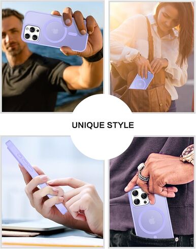 BENTOBEN Compatible with iPhone 16 Pro Case for Magnetic iPhone 16 Pro Phone Case, [Compatible with Magsafe] Slim Translucent Matte Shockproof Bumper Drop Protection Girls Women Boys Cover, Light Pink in Saudi Arabia