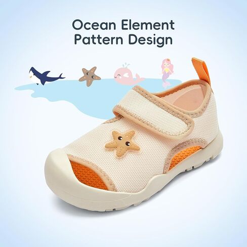 Balabala Toddler Girls Boys Sport Sandal, Kids Closed Toe Outdoor Water Sandals Non-slip Lightweight Beach Walking Shoes in Kuwait