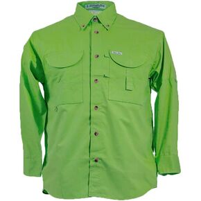 Men's Long Sleeve Fishing Button Down Shirt, Breathable Outdoors Casual Lightweight Shirt