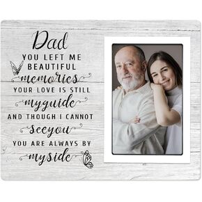 SteadStyle Bereavement Gifts for Loss of Father - Memorial Picture Frame, Sympathy Gift for Loss of Dad, In Memory of Loved One Gifts, Sympathy Gift Fits 4x6 In Photo (Brown)
