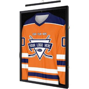 16x20 Small Shadow Box Frame, Jersey Frame Display Case with Grade A Natural Pine Wood Acrylic Front Jersey Frame for Soccer Basketball Baseball Shirts, Black