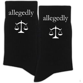 Law Themed Novelty Socks, Gifts for Lawyer, Law School Student, Family, Colleagues, Lawyer Socks, Favors for Birthday, Christmas, etc. (050)