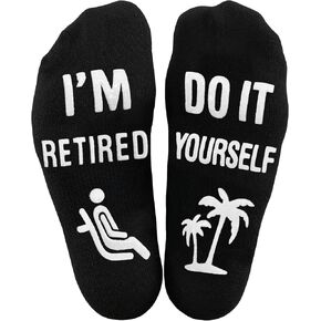I'm Retired, Do It Yourself Cool Retirement Socks, Funny Happy Retirement Gift Ideas For Coworker, Boss, Husband, Wife, Men, Best Humorous Presents Gag Gifts 2025, Unique Present For Retired Mom, Dad
