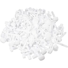 Motoforti Door Door Trim Panel Push Clips Bailar Bailar ، لـ GMC C2500 C3500 Pickup 95-00 ، البلاستيك ، No.15960325 ، أبيض ، 30 PCS