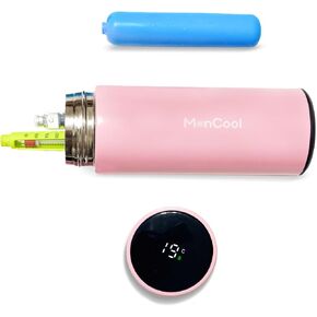 Insulin Pen Cooler Bottle & Travel Case with Biogel, Celsius Temperature Display - Portable Insulin Cooler for Diabetic, Fits 3 Pens & Needles, Insulated Medication