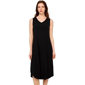 Premium Sleeveless Nightgowns for Women Soft Bamboo Viscose V Neck Tank Pajama Dress