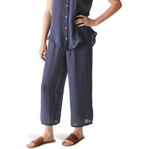 Michael Stars Women's Medina Smocked Waist Cropped Pants