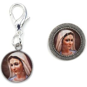 "سيدة Medjugorje" ، سحر الجيب ودبوس الطاشية
