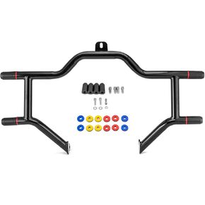 Mofun Front Crash Bar Compatible with Harley Touring, Engine Guard Crash Bar Fit Road King Street Road Electra Glide Models 2009-2024, Gloss Black