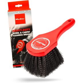 Maxshine Wheel & Body Cleaning Brush – Medium Duty, Strong and High Density Bristles, Used with Chemical Cleaners, Wheel, Tire, Engine Brushing