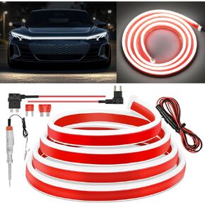 Nilight LED LED Hood Light Strip ، 59 بوصة مرنة للسيارة غطاء محرك السيارة المضاد للماء ، بدء التشغيل النهاري للسيارات وسيارات الدفع الرباعي والشاحنات والأبيض