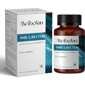 Lactobacillus reuteri 25 مليار CFU للنساء والرجال - L Reuteri w/probiotic ، Free Dairy - يعزز Immunes & Gut Health - 60 Capsules