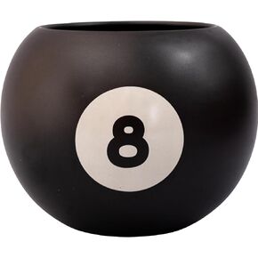 Ban.do Novelty 8 Ball Flower Vase ، ديكور الرف الخزفي الرجعية ، مزهرية فريدة من نوعها ، 8 كرات