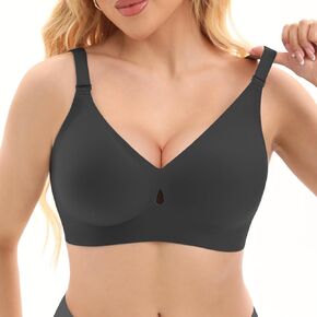 Bras for Women No Underwire Full Coverage Wireless Seamless Push Up - Support & Lift, Comfort Padded Everyday Bra