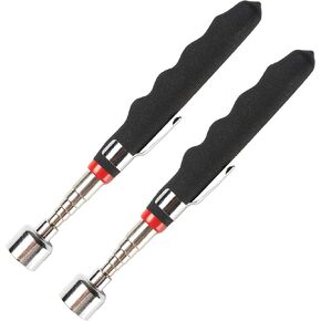 2pcs Telescoping Magnetic Pick Up Tool 20 LB-قابلة للتمديد 31 "، عصا المغناطيس التلسكوبي مفيدة لصيد الهدايا للسيارات الميكانيكية للرجال والنساء وعيد الميلاد وعيد الأب وعيد الميلاد