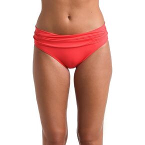 La Blanca Women's Island Goddess Banded Hipster Swimsuit Bottom, Guava, 10