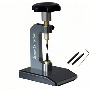 Eyeglass Broken Screw Extractor, Optical Glasses Screw Extractor, Eyeglass Tiny Screw Puller with Thimble Holder, Glasses Adjustment Repair Processing Tool