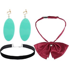 C-ZOFEK Ayase Cosplay Earring with Choker Bow Tie for Adult Halloween Cosplay Costume Accessories