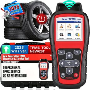 Autel MaxiTPMS TS508WF WiFi TPMS Relearn Tool, 2025 Updated Ver. of TS508/TS601, Program MX-Sersors 315/433MHz, Relearn/Activate All Sensors, Read/Clear DTCs, TPMS Reset, Support Lifetime Update