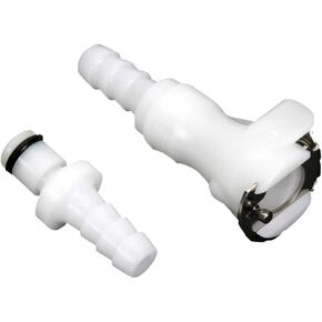 Motion Pro Fuel Line Quick Disconnect Couplings - Single - 1/4in. 12-0029, White