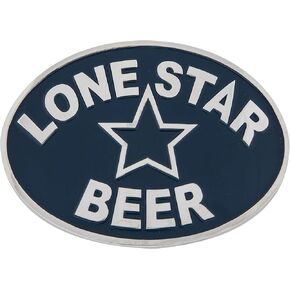Changes Lone Star Beer Oval Logo Belt Buckle
